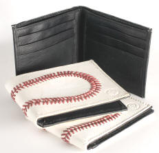 Baseball leather wallet
